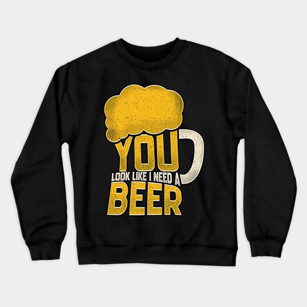 Funny Beer Happy Alcohol Drinker Oktoberfest Festival Crewneck Sweatshirt by merchmafia